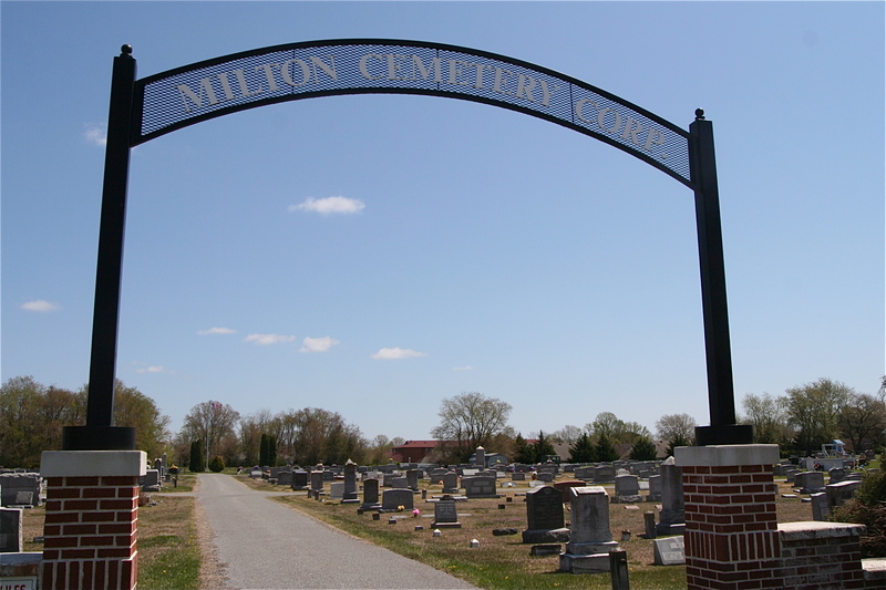 An 82-year-old Bridgeville man suffered serious head wounds after he was beaten and robbed in this Milton cemetery April 19. Milton police say the assailant was wearing a gray, hooded sweatshirt or jacket and fled on foot toward Route 16. The victim remained hospitalized at press time April 24. BY HENRY J. EVANS JR.